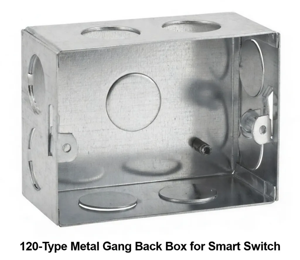 sonoff 120-Type Metal Gang Back Box for  Smart Switch.webp